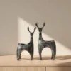 جاشمعی گوزن مشکی نقره ای