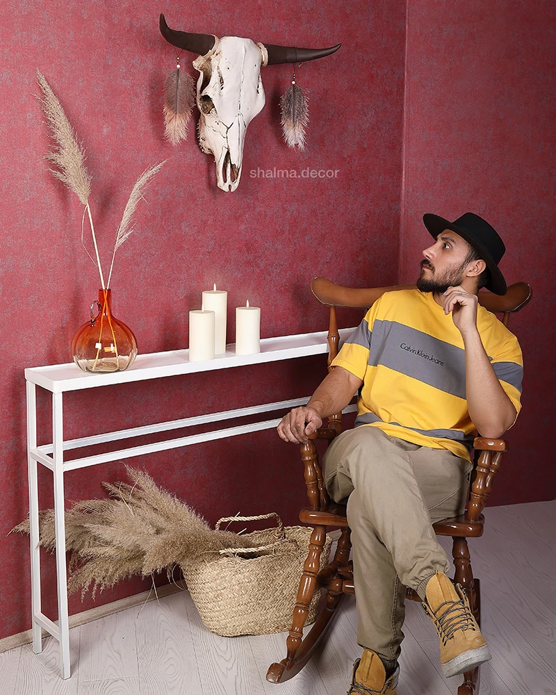 دیوارکوب اسکلت سرخپوستی بزرگ - Image 3
