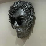 دیوارکوب صورت فلزی (عینک گرد)