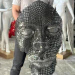 دیوارکوب نیم فیس پولکی
